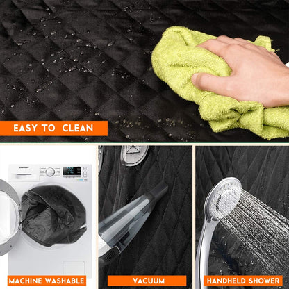 Waterproof Dog Car Seat Cover – Nonslip Back Seat Protector in